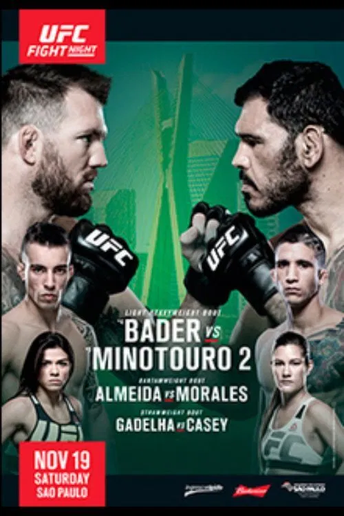 UFC Fight Night 100: Bader vs. Nogueira 2 poster