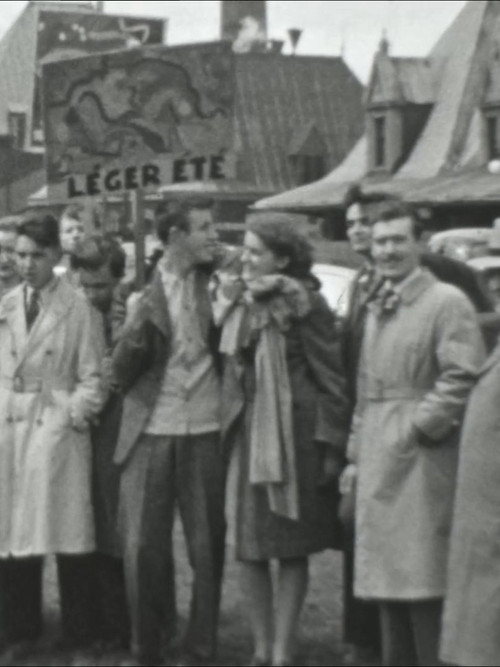 Arrivée de Fernand Léger devant  la gare du palais (Québec) poster