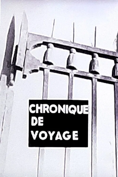 Chronique de voyage poster