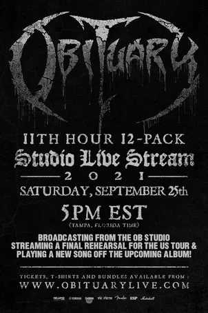 Obituary - 11th Hour 12-Pack Live Stream poster