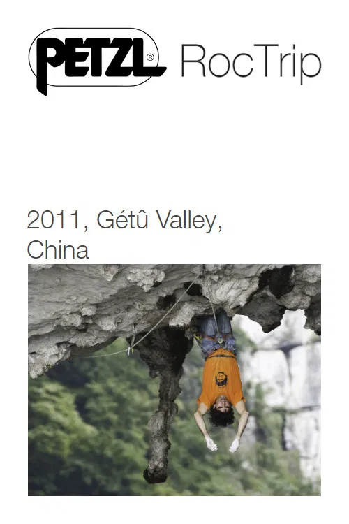 Petzl RocTrip China 2011 poster
