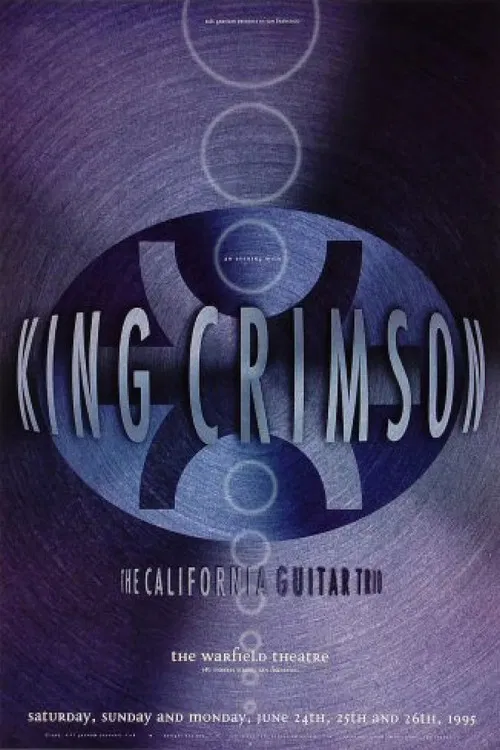 King Crimson - Live at the Warfield Theatre 1995 poster