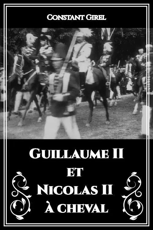 Guillaume II et Nicolas II à cheval poster