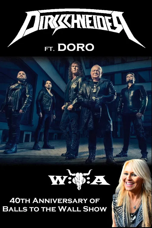 Dirkschneider: 40th Anniversary of Balls to the Wall Show - W:O:A 2025 poster