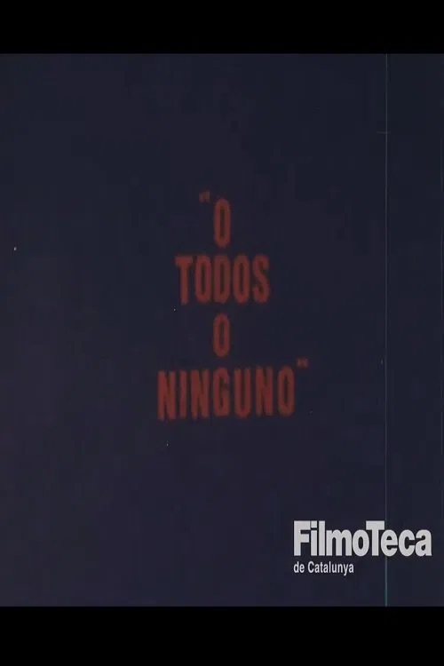 O todos o ninguno poster