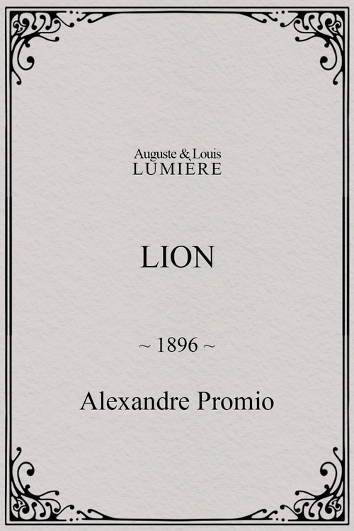 Lion, London Zoological Gardens poster