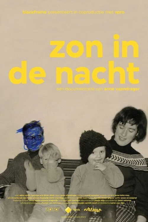 Zon in de nacht poster