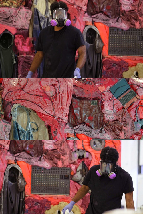 Kevin Beasley’s Raw Materials poster