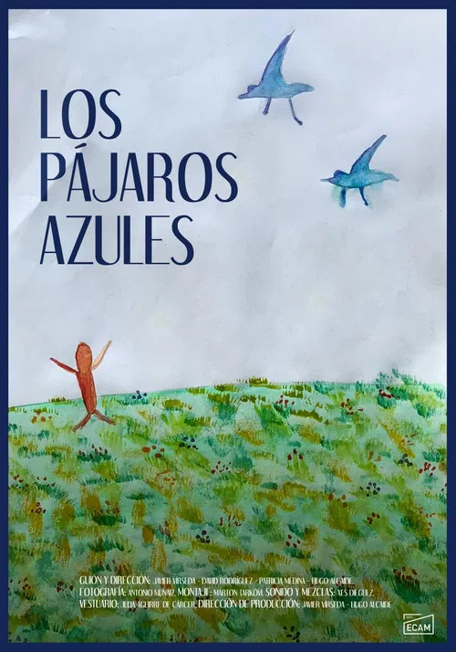 Los pájaros azules poster