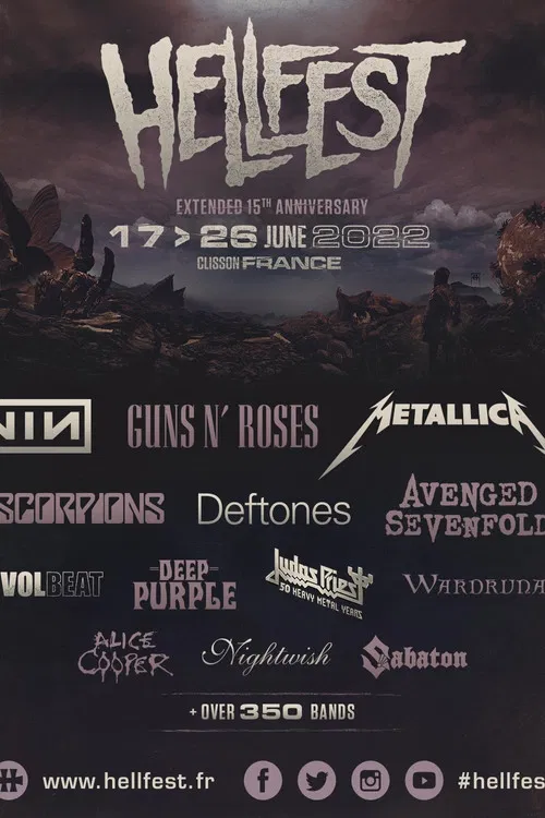 Nightwish: Live at Hellfest 2022 poster