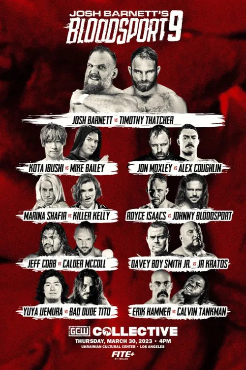 GCW Josh Barnett's Bloodsport 9 poster