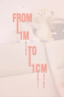 From 1 metre to 1 centimetre poster