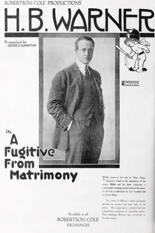 A Fugitive from Matrimony poster