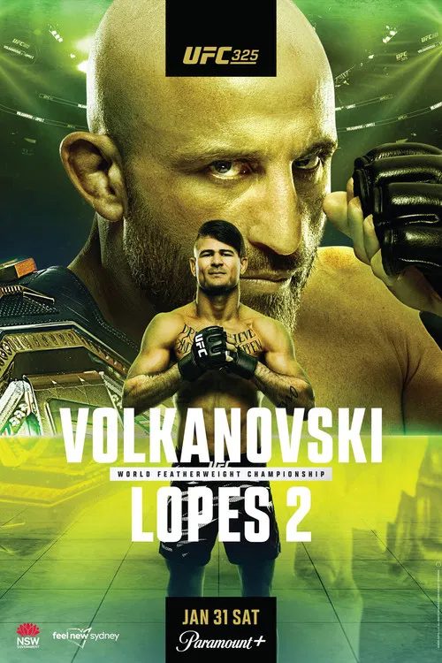 UFC 325: Volkanovski vs. Lopes 2 poster