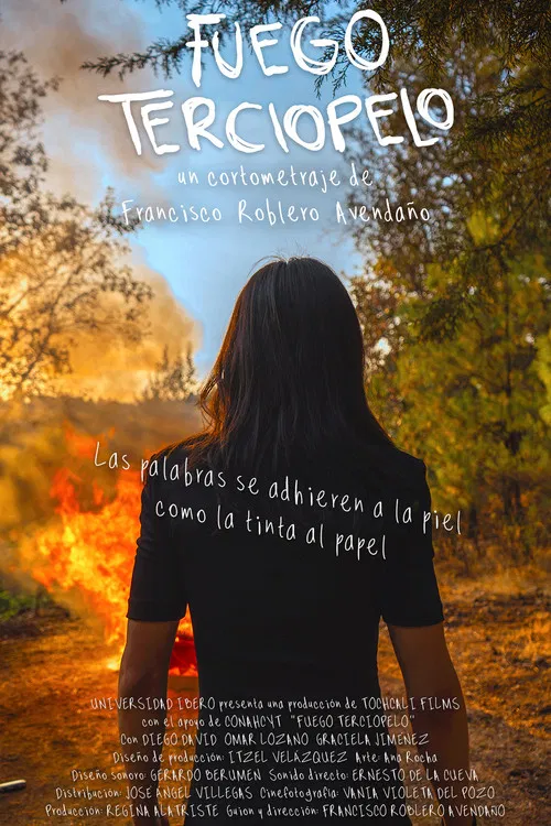 Fuego terciopelo poster