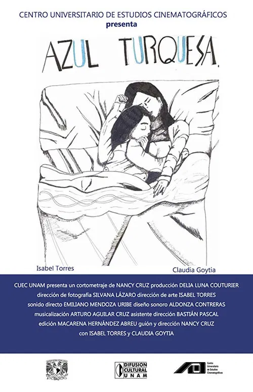 Azul turquesa poster