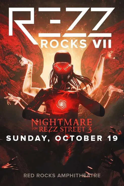 REZZ: Nightmare On Rezz Street, Live at Red Rocks Amphitheatre 2025 poster
