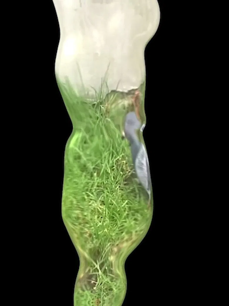 The liquid over my head poster background