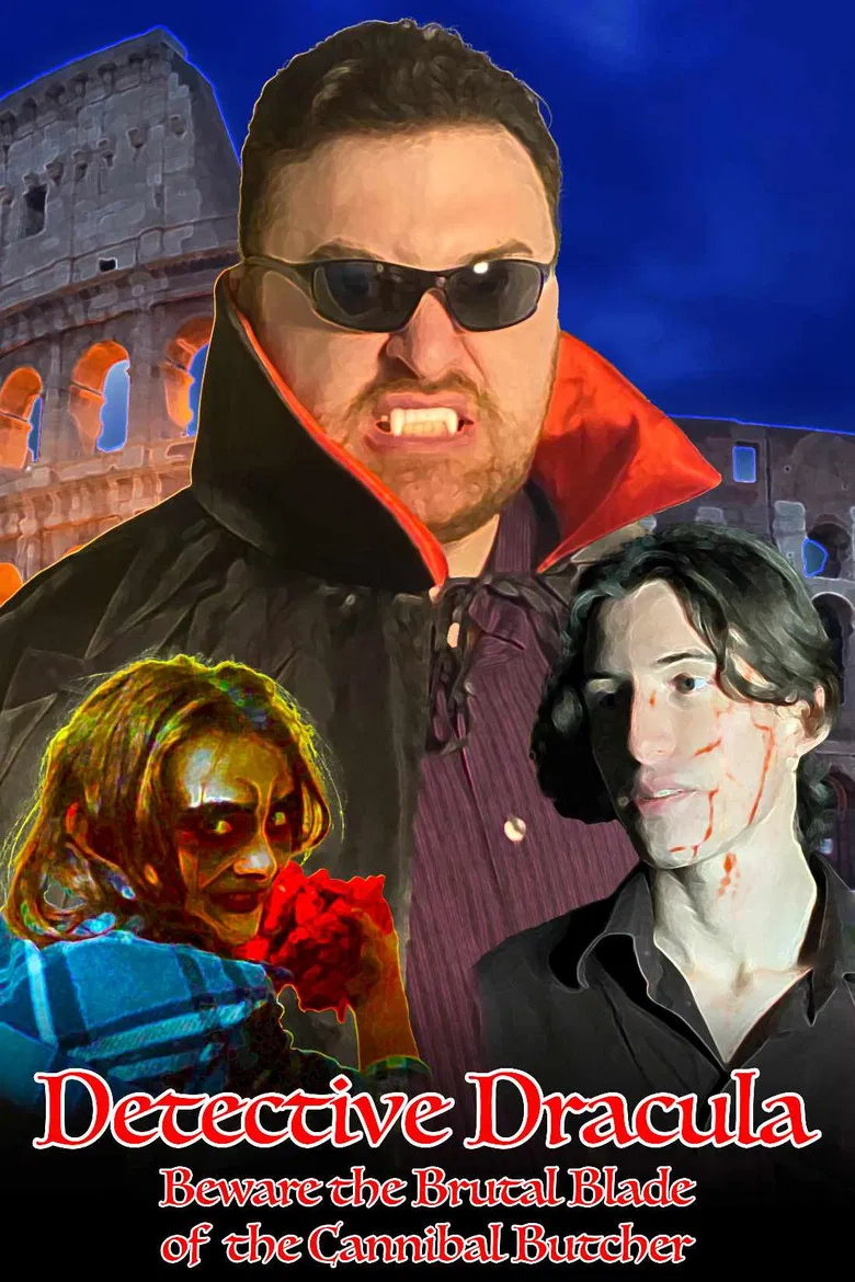 Detective Dracula: Beware the Brutal Blade of the Cannibal Butcher poster background