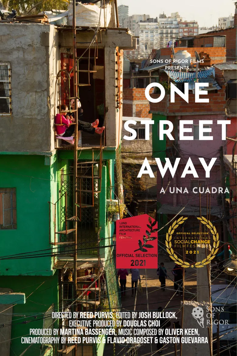 One Street Away poster background