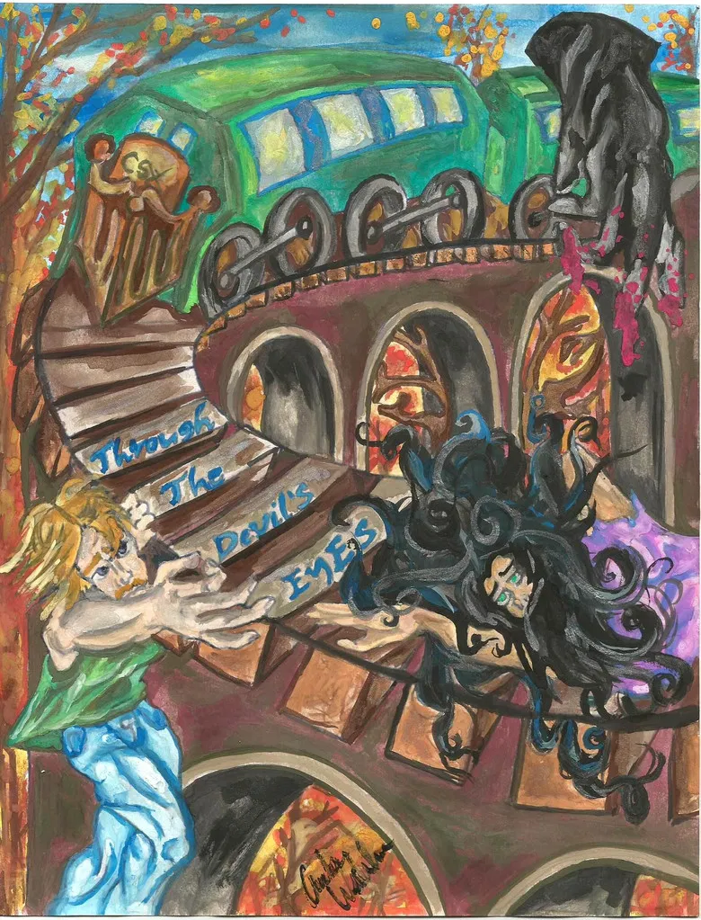 Through the Devil's Eyes poster background