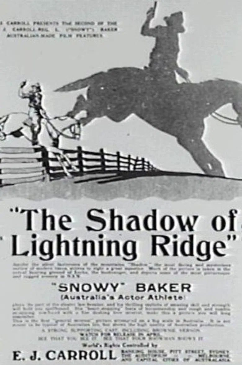 The Shadow of Lightning Ridge poster background