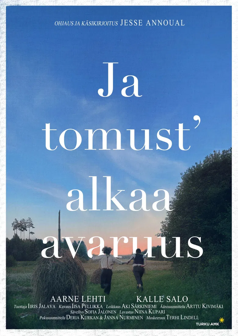 Ja tomust' alkaa avaruus poster background