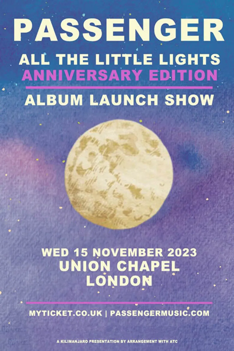 Passenger: Live from Union Chapel London poster background