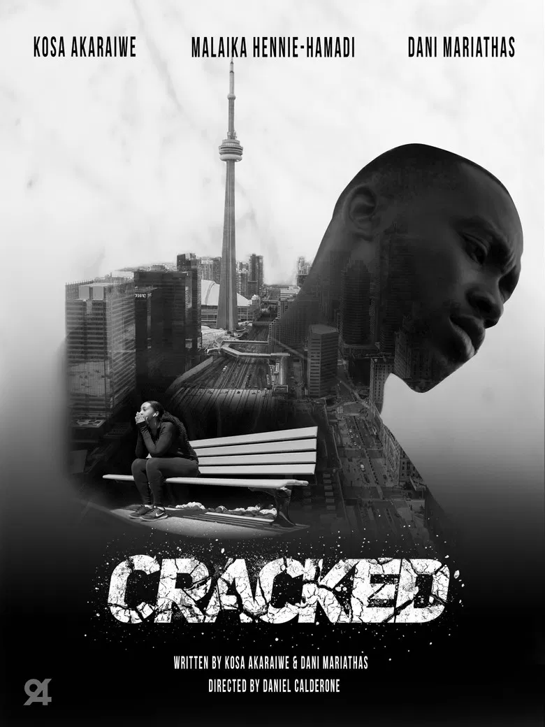 Cracked poster background