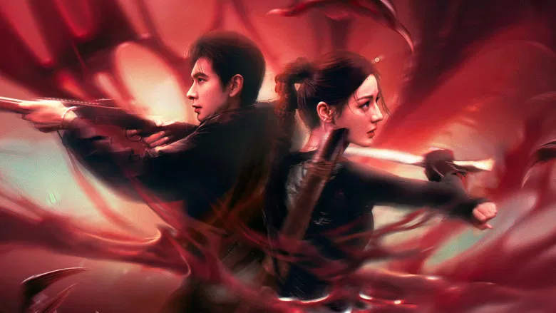 Dilraba Dilmurat as Nie Jiuluo in a tense standoff