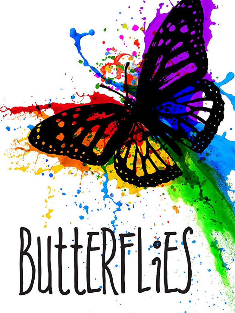 Butterflies poster background