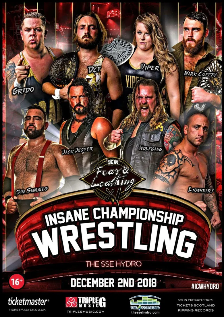 ICW Fear and Loathing XI poster background