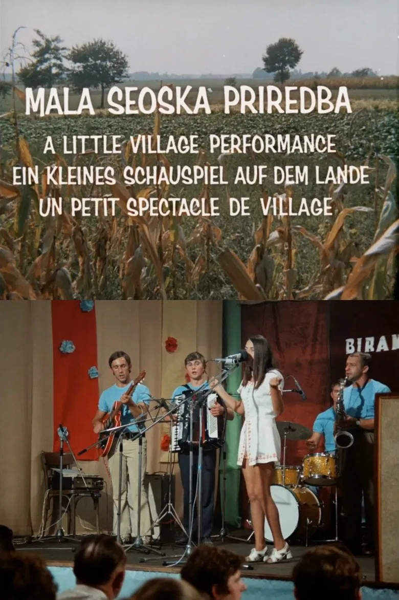 A Little Village Performance poster background