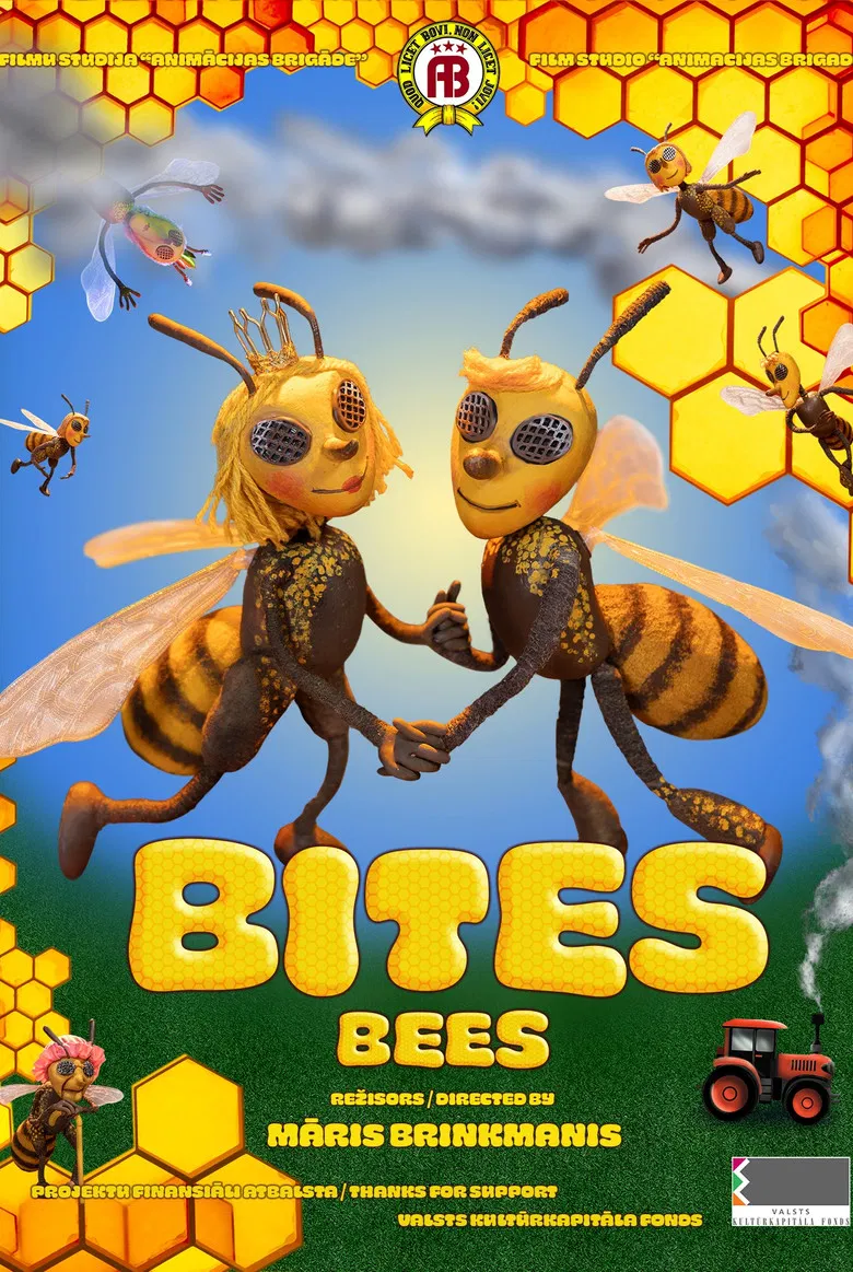 Bees poster background