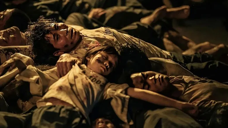 Prisoners arriving at the Unit 731 facility