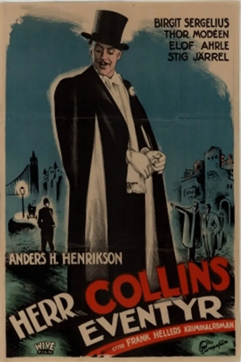 Herr Collins äventyr poster background