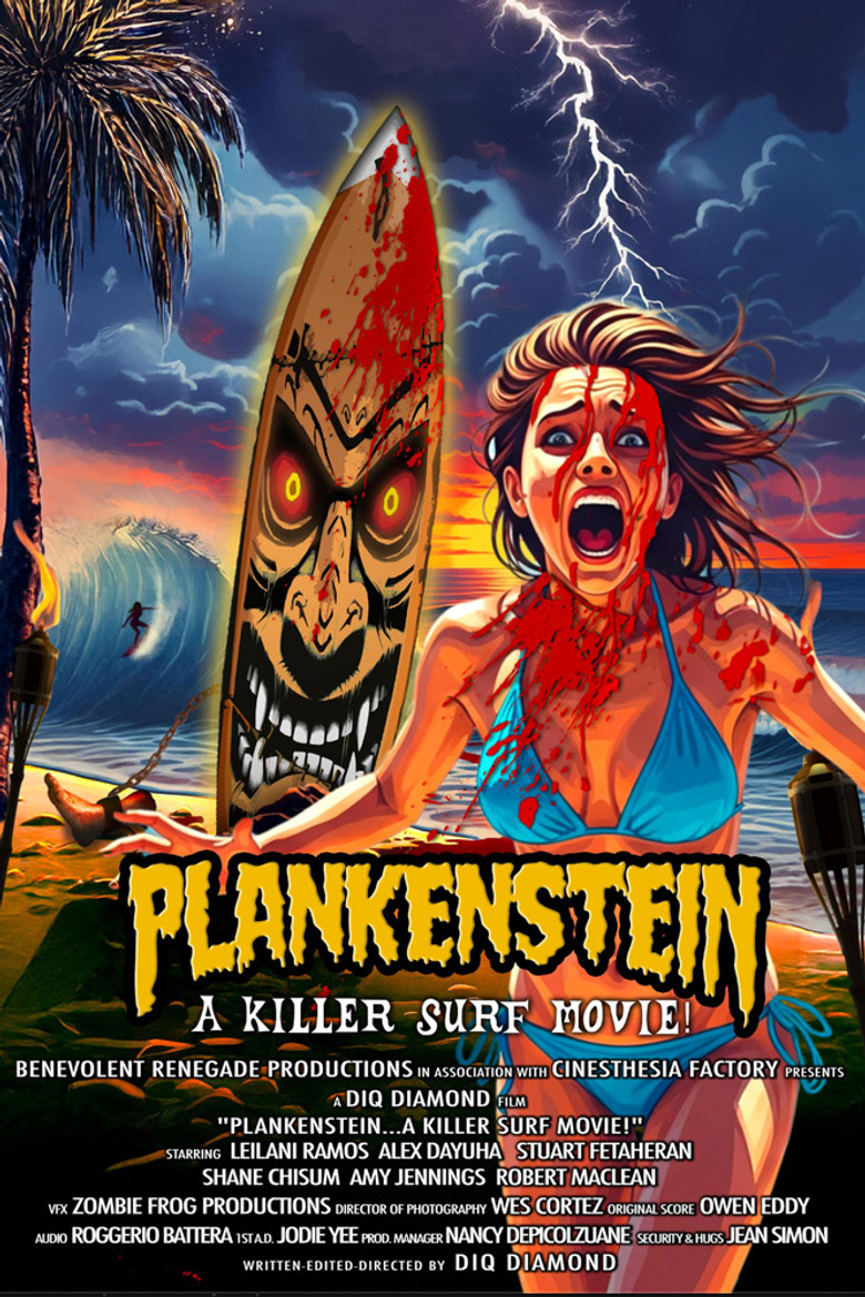 Plankenstein: A Killer Surf Movie poster background