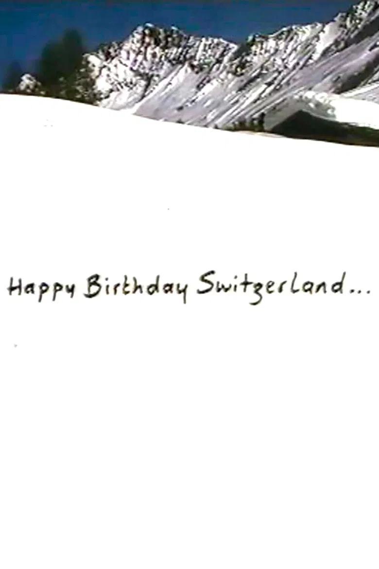 Happy Birthday Switzerland poster background