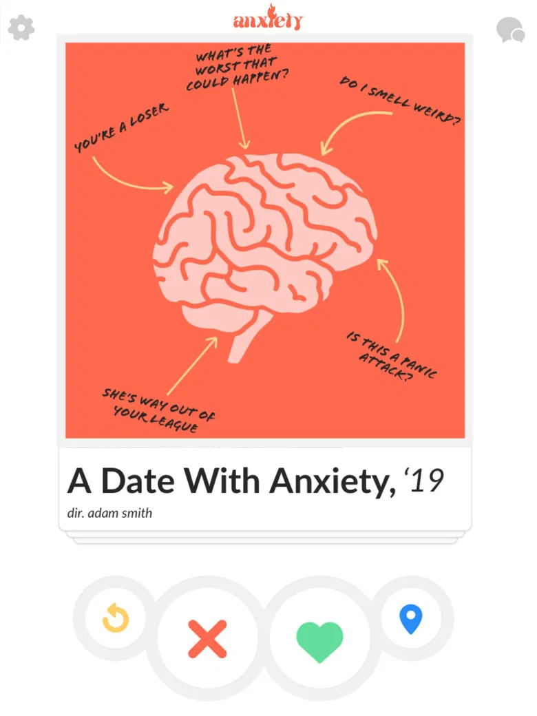 A Date with Anxiety poster background