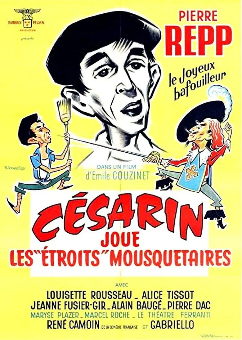 Césarin joue les 'étroits' mousquetaires poster background