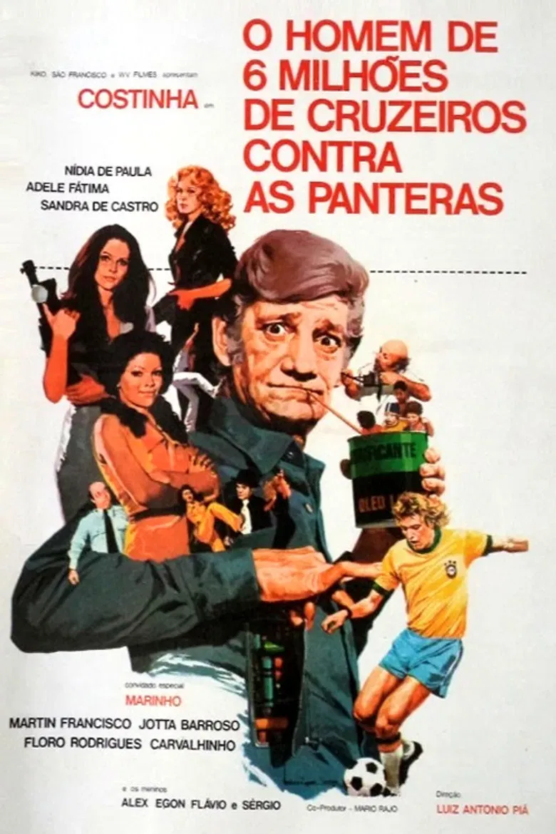 O Homem de Seis Milhões de Cruzeiros Contra as Panteras poster background