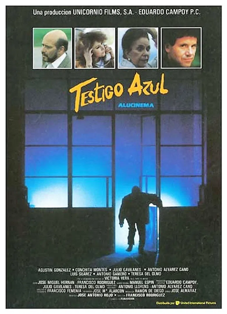 Testigo azul poster background