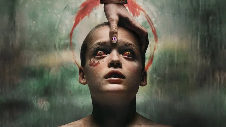 The foster siblings sitting at a tense dinner table