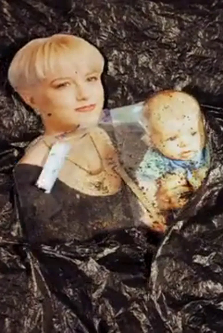 Reddish Brown and Blueish Green poster background