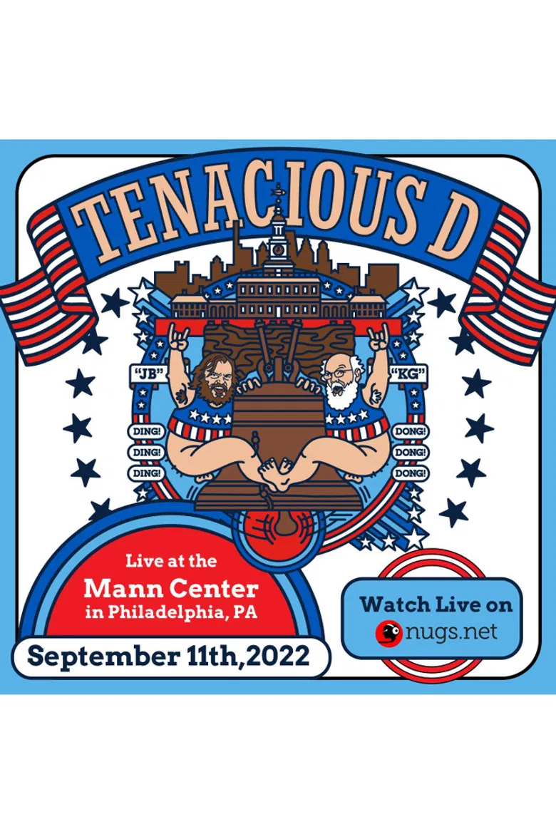 Tenacious D: Live at the Mann Center poster background