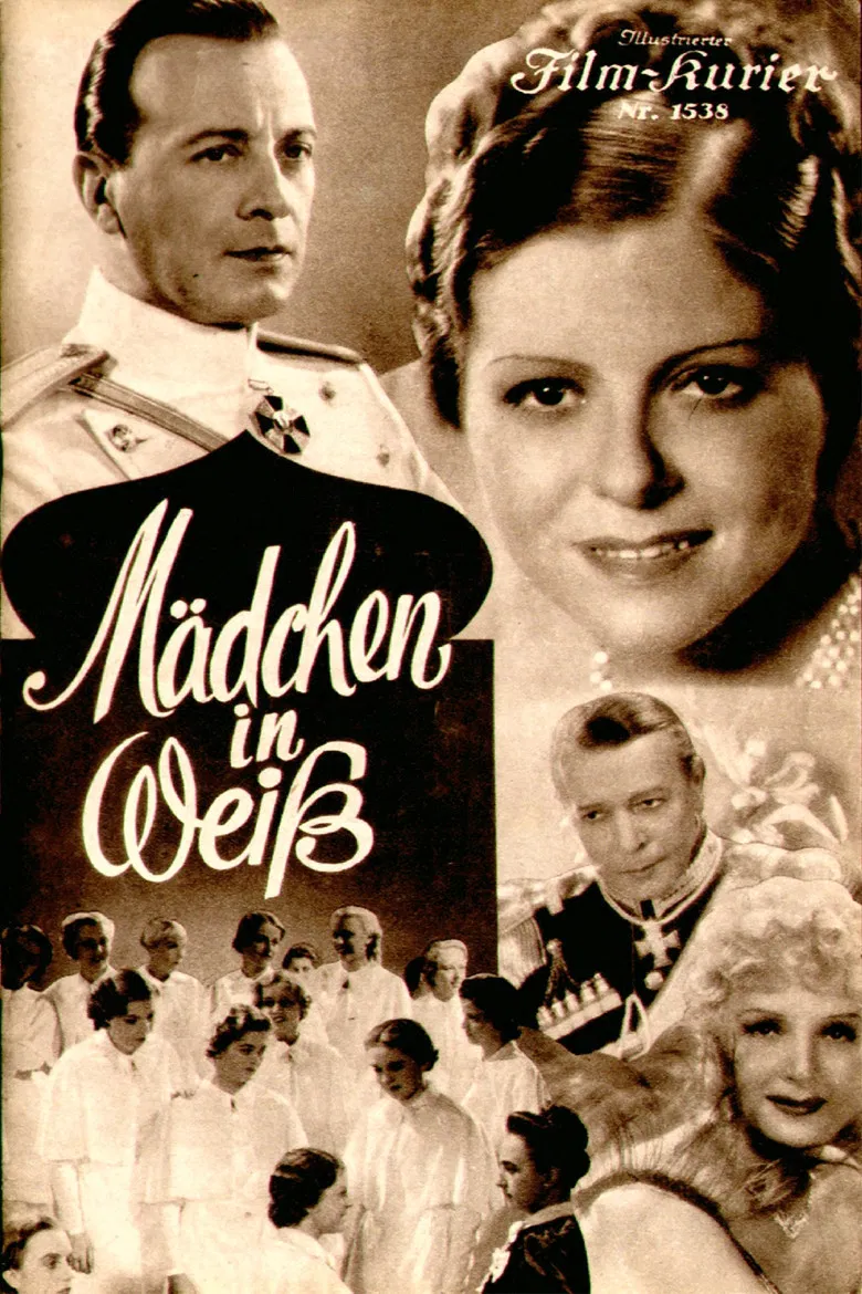 Mädchen in Weiß poster background
