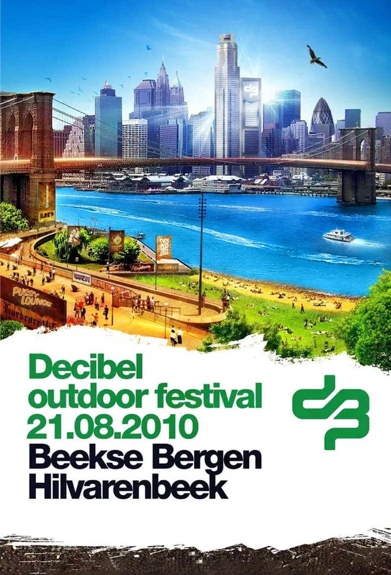 Decibel Outdoor Festival 2010 poster background