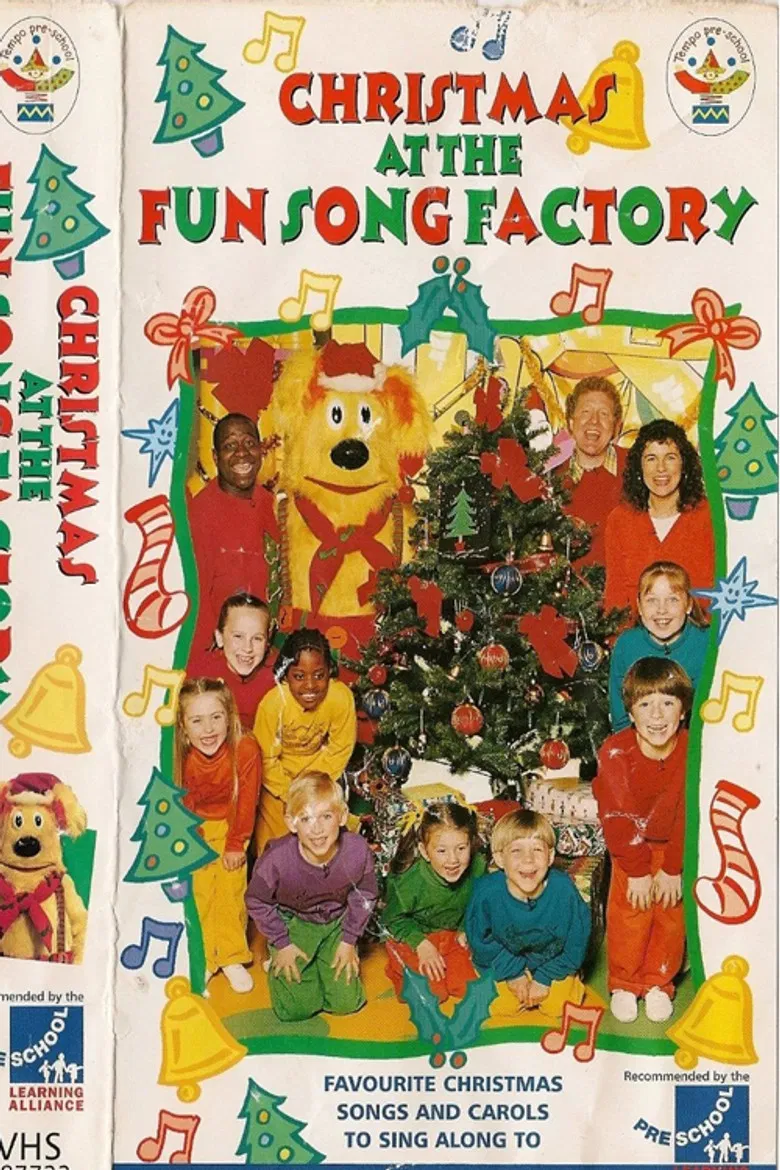 Christmas at the Fun Song Factory poster background