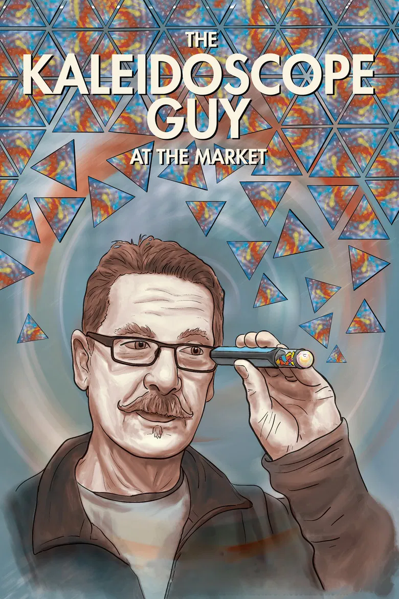 The Kaleidoscope Guy at the Market poster background