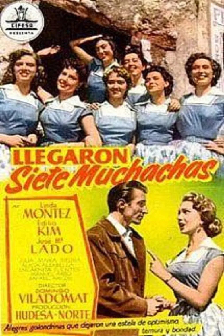 Llegaron siete muchachas poster background